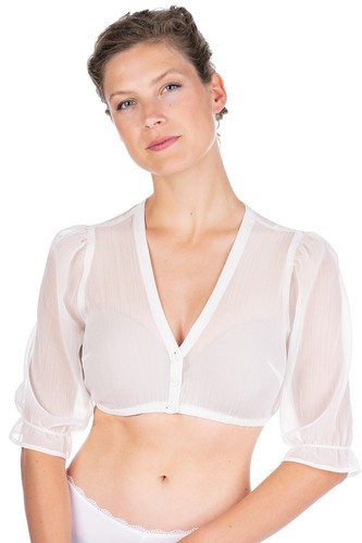 Dirndlbluse chiffon schierling - dirndlbluse,