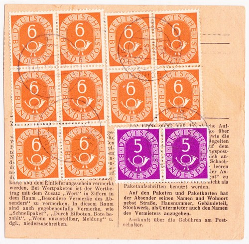 Bund posthorn mi 126 - 6, mi.