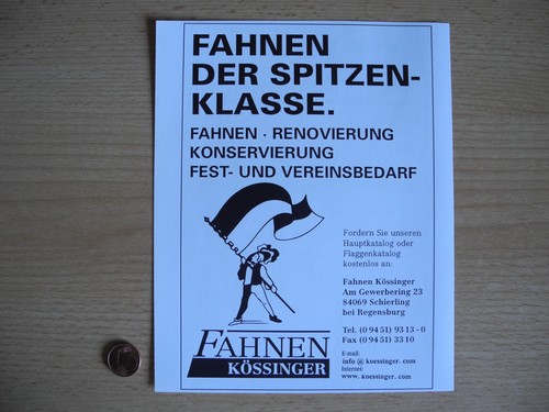 Reklame werbeanzeige fahnen - reklame,